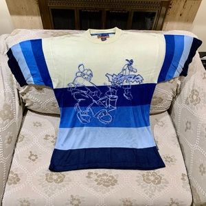 Impaq Excellent Condition Blue/Cream Shirt